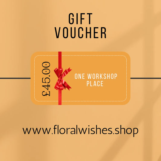 Workshop gift voucher - floralwishes